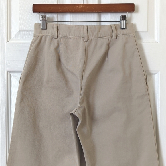 Ralph Lauren Sport Y2K Vintage High Waist Straight Leg Chino Capri Pants Beige 6 - Picture 6 of 15